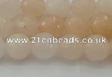 CPI211 15.5 inches 6mm faceted round pink aventurine jade beads