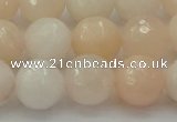 CPI213 15.5 inches 10mm faceted round pink aventurine jade beads