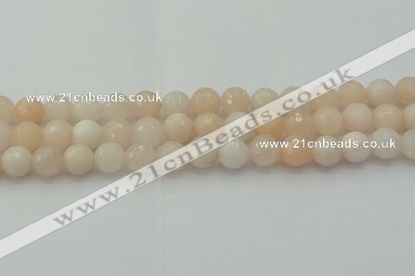 CPI213 15.5 inches 10mm faceted round pink aventurine jade beads