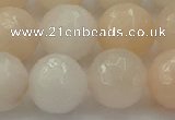 CPI215 15.5 inches 14mm faceted round pink aventurine jade beads