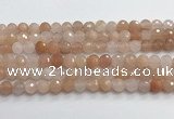 CPI216 15.5 inches 6mm faceted round pink aventurine jade beads wholesale