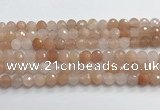 CPI219 15.5 inches 12mm faceted round pink aventurine jade beads wholesale