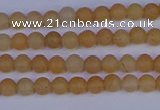 CPI300 15.5 inches 4mm round matte red aventurine beads wholesale