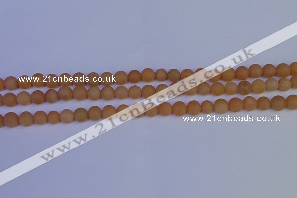 CPI302 15.5 inches 8mm round matte red aventurine beads wholesale