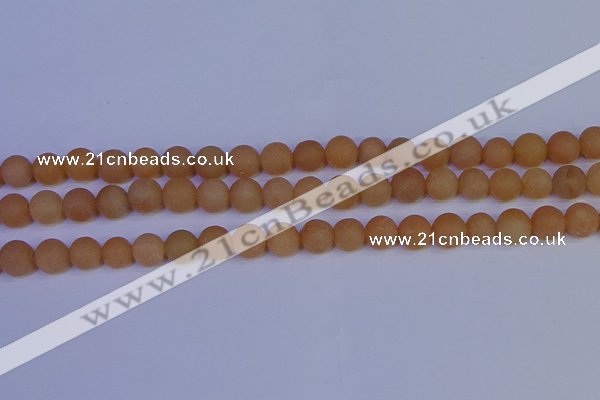 CPI303 15.5 inches 10mm round matte red aventurine beads wholesale