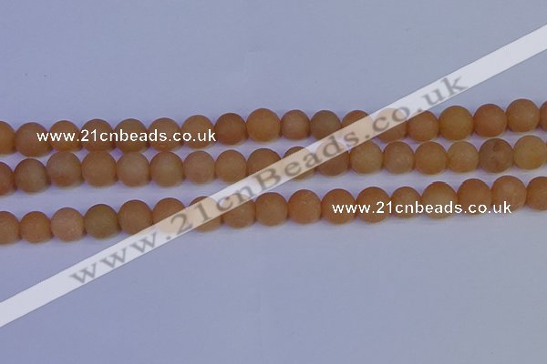 CPI304 15.5 inches 12mm round matte red aventurine beads wholesale