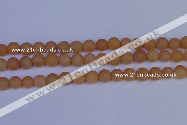 CPI305 15.5 inches 14mm round matte red aventurine beads wholesale