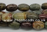 CPJ02 15.5 inches 10*14mm rice picasso jasper beads wholesale