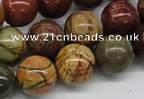 CPJ03 15.5 inches 16mm round picasso jasper beads wholesale