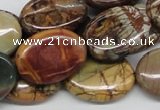 CPJ04 15.5 inches 18*25mm oval picasso jasper beads wholesale