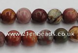 CPJ103 15.5 inches 10mm round picasso jasper gemstone beads wholesale