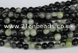 CPJ201 15.5 inches 4mm round green picasso jasper beads