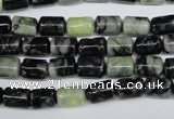 CPJ210 15.5 inches 6*9mm column green picasso jasper beads