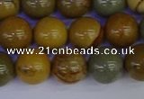 CPJ454 15.5 inches 12mm round wildhorse picture jasper beads