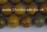 CPJ455 15.5 inches 14mm round wildhorse picture jasper beads