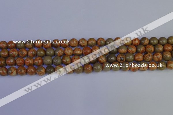 CPJ462 15.5 inches 8mm round African picture jasper beads