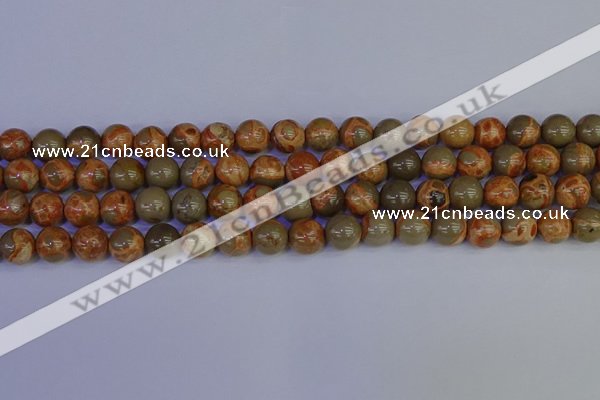 CPJ463 15.5 inches 10mm round African picture jasper beads