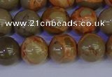 CPJ464 15.5 inches 12mm round African picture jasper beads