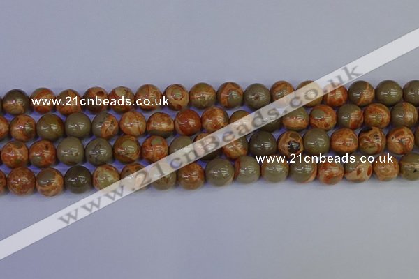 CPJ464 15.5 inches 12mm round African picture jasper beads