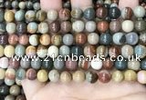 CPJ482 15.5 inches 8mm round polychrome jasper beads wholesale