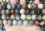 CPJ485 15.5 inches 14mm round polychrome jasper beads wholesale