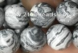 CPJ583 15.5 inches 10mm round grey picture jasper beads wholesale