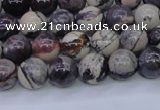 CPJ602 15.5 inches 8mm round purple striped jasper beads wholesale