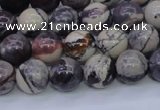 CPJ603 15.5 inches 10mm round purple striped jasper beads wholesale