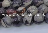 CPJ604 15.5 inches 12mm round purple striped jasper beads wholesale