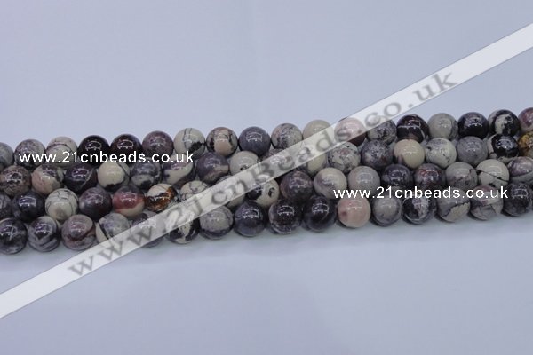 CPJ605 15.5 inches 14mm round purple striped jasper beads wholesale