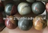 CPJ634 15.5 inches 6mm round picasso jasper beads wholesale