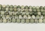 CPJ703 15.5 inches 10mm round greeting pine jasper beads