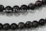 CPM02 15.5 inches 8mm round plum blossom jade beads wholesale