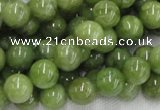 CPO03 15.5 inches 10mm round olivine gemstone beads wholesale