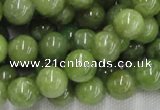 CPO04 15.5 inches 12mm round olivine gemstone beads wholesale