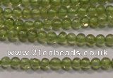 CPO100 15 inches 2mm round natural peridot beads wholesale