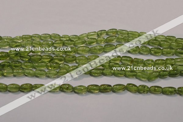 CPO111 15 inches 4*7mm rice natural peridot beads wholesale