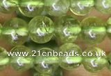 CPO130 15.5 inches 5mm round natural peridot beads wholesale