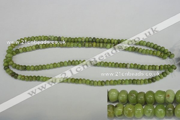 CPO22 15.5 inches 4*6mm rondelle olivine gemstone beads wholesale