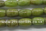 CPO24 15.5 inches 6*10mm drum olivine gemstone beads wholesale