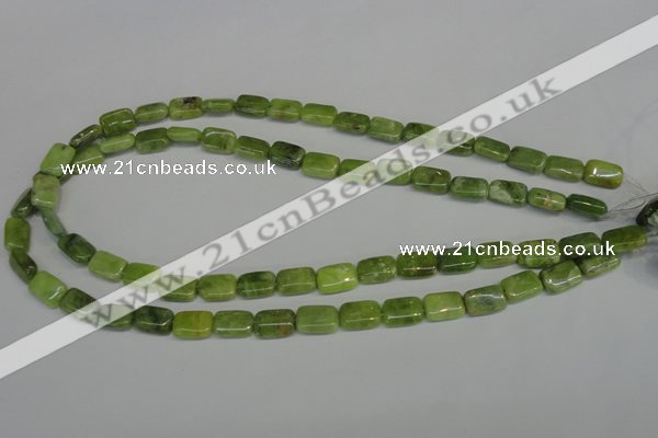 CPO35 15.5 inches 8*12mm rectangle olivine gemstone beads wholesale