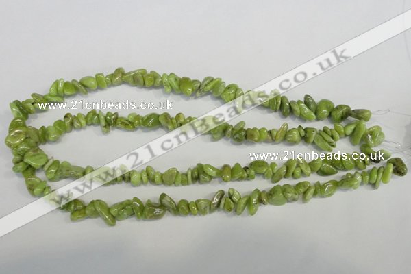 CPO40 15.5 inches 4*10mm – 10*12mm olivine chips beads wholesale