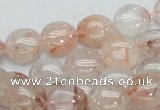 CPQ01 15.5 inches 10mm flat round natural pink quartz beads