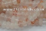 CPQ14 15.5 inches 5*8mm rondelle natural pink quartz beads