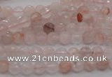 CPQ201 15.5 inches 4mm faceted round natural pink quartz beads