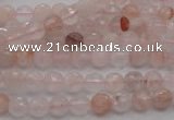 CPQ202 15.5 inches 6mm faceted round natural pink quartz beads