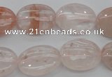 CPQ241 15.5 inches 15*20mm oval natural pink quartz beads