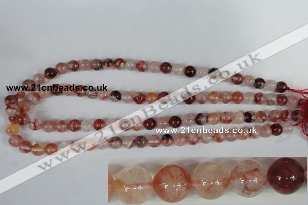 CPQ29 15.5 inches 8mm round natural pink quartz beads wholesale