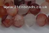 CPQ302 15.5 inches 8mm round matte pink quartz beads wholesale