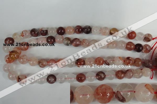 CPQ31 15.5 inches 12mm round natural pink quartz beads wholesale